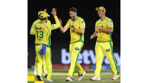 Joburg Super Kings won the game in a super over 