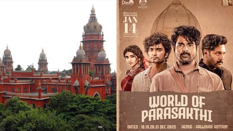 (L-R) Madras High Court, Poster of the film