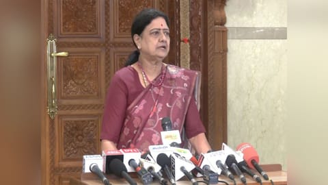 Former AIADMK leader VK Sasikala Natarajan 

