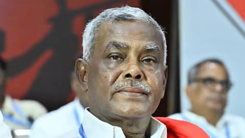 CPM state secretary P Shanmugam 