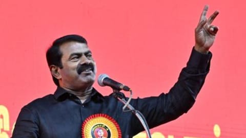Naam Tamilar Katchi (NTK) coordinator Seeman 