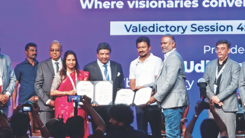 Deputy CM Udhayanidhi and Minister PTR at Umagine 2026
