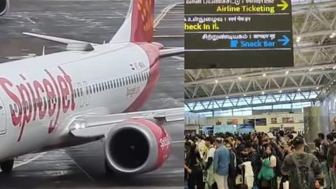 SpiceJet Chennai–Mumbai flight halted due to technical snag; passengers stranded for over nine hours 
