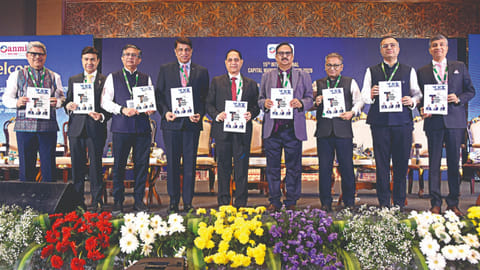 SEBI Chairman Tuhin Kanta Pandey at capital markets event 