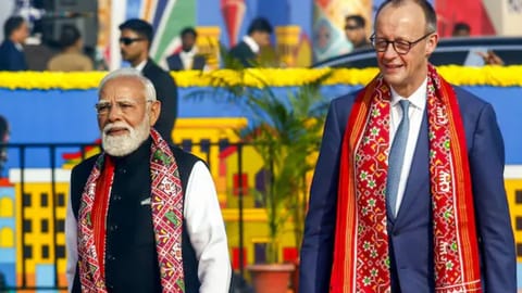 Prime Minister Narendra Modi and Chancellor Friedrich Merz