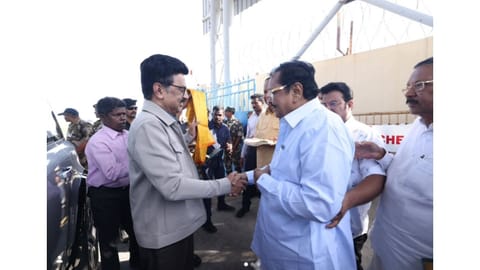 Duraimurugan with CM Stalin