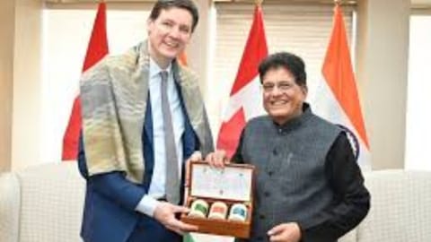 (L-R)  David Eby- Piyush Goyal 