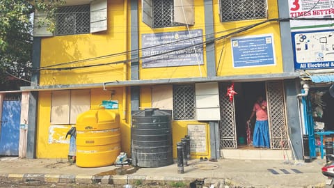 Night shelter for homeless men at Pasumpon Muthuramalinga Thevar Road, Nandanam