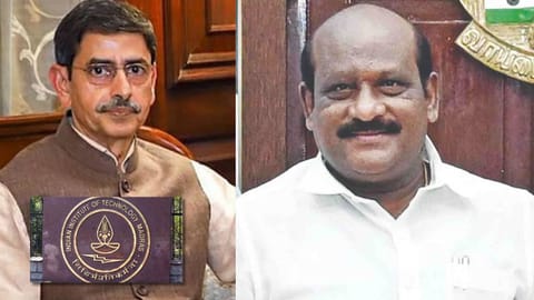 Governor R N Ravi, Minister Govi Chezhian (insert) IIT M 