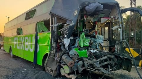  The mangled remains of the omnibus