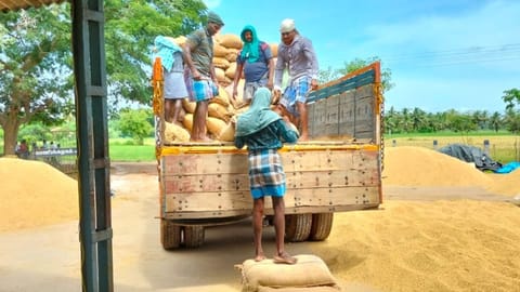 One of the Direct Procurement Centres in Thanjavur (file picture) 