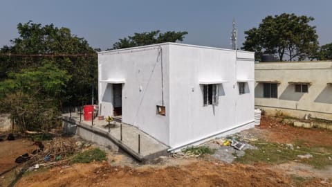 House getting ready Chinnasamy family Keezhapazhur