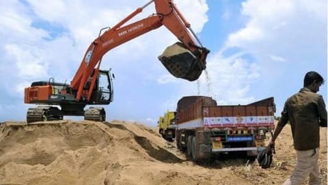 Deposit for sand removal 
