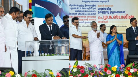 MK Stalin lays foundation stone for new Broadway bus terminus 