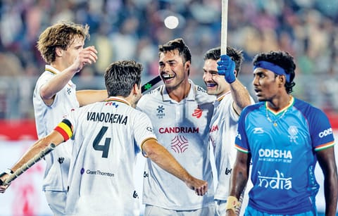 Players celebrating