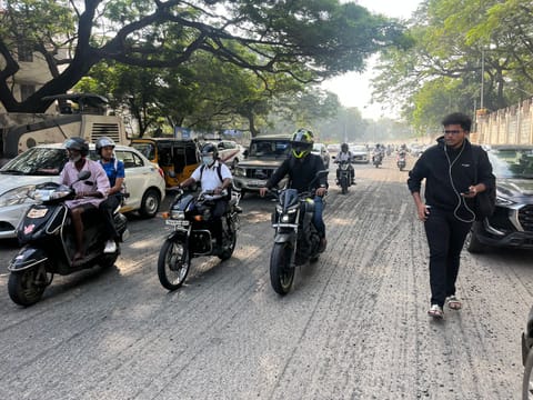 Milled stretch on Tank Bund Road