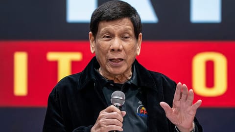 Philippine President Rodrigo Duterte