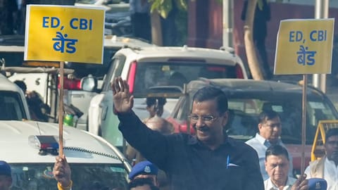 Aam Aadmi Party (AAP) chief and former Delhi chief minister Arvind Kejriwal.