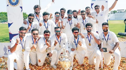 The triumphant Jammu and Kashmir team is all smiles