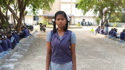 M Manusree, from Vasanthavadi village near Madurantakam.