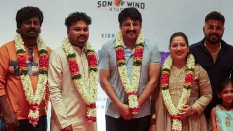 Visual from the Thodakkam movie pooja