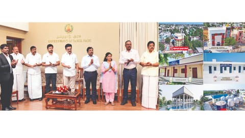 CM Stalin inaugurates municipal projects, lays stone for more 