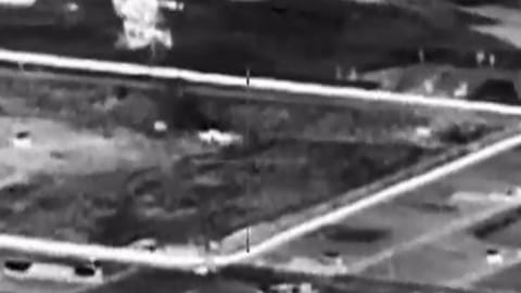 Visuals shared by the Israeli Air Force on X show the strike on a ballistic missile launcher and air defence system in Iran during the ongoing military operation
