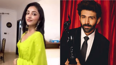 Preity Mukhundhan (L) and Kartik Aaryan (R)