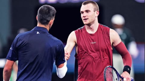  Jack Draper beats Novak Djokovic and reached the Indian Wells quarter-finals