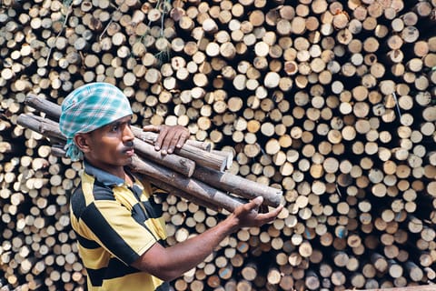A worker at a Chepauk eatery. Amid LPG supply disruptions, commercial kitchens are turning to traditional cooking methods