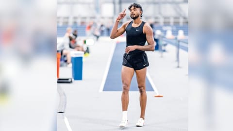 Indian athlete Lokesh Sathyanathan 