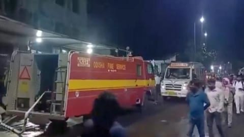 A massive fire breaks out at the ICU of SCB Medical College and Hospital in Odisha