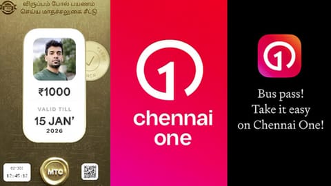 Chennai One App monthly bus pass