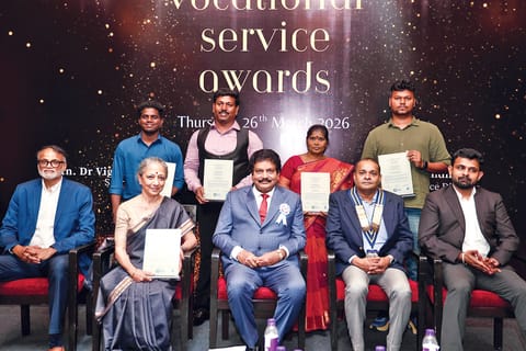 Winners at Vocational Services Award ceremony