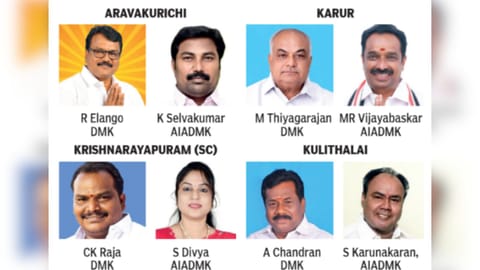 DMK and AIADMK candidates