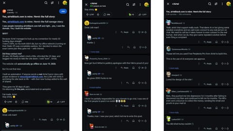 Frustrated customer creates website to highlight complaints against Airtel customer service