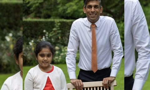 Bodhana with  former UK Prime Minister Rishi Sunak