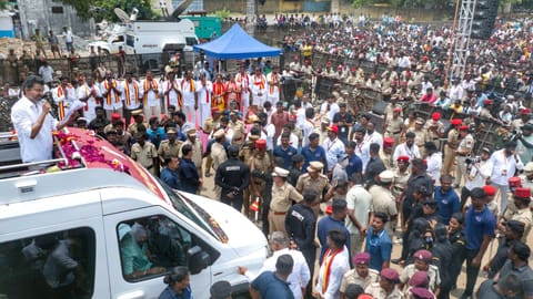 TVK chief actor Vijay's campaign in Puducherry on Saturday