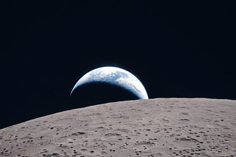 Moon captured by Artemis II 