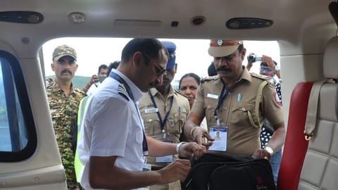 Election flying squad inspects helicopter of BJP leader Annamalai