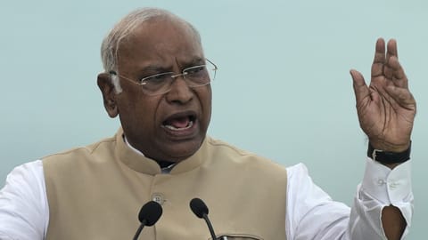 Congress president Mallikarjun Kharge  