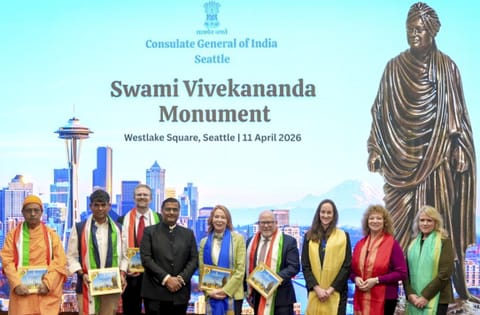 First-ever life-size Vivekananda statue in US unveiled in Seattle