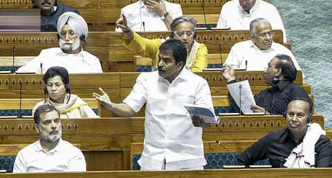 Three Bills to tweak women's quota law, set up delimitation panel introduced in Lok Sabha
