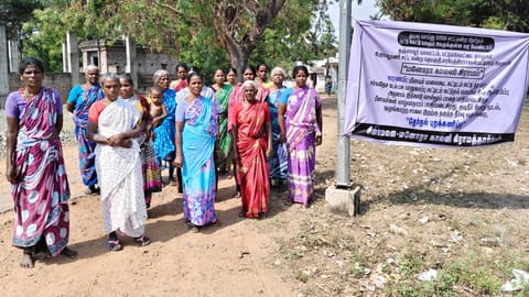 Manora villagers stage protest on Friday