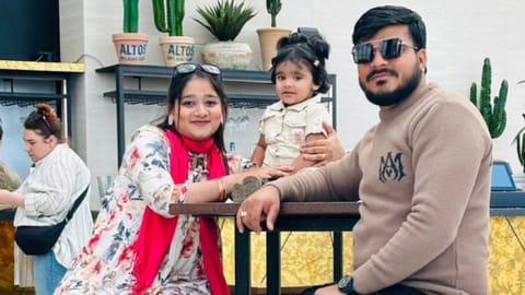 Mohammadmiya Sethwala, his wife and toddler daughter