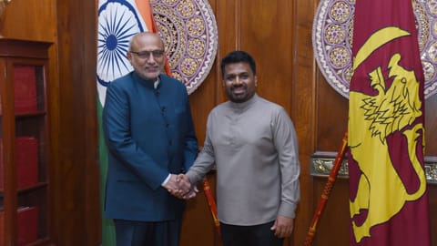 Indian Vice President CP Radhakrishnan met Sri Lankan President Anura Kumara Dissanayake 