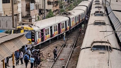 A coach of an empty local train derailed near Dombivli station in Maharashtra's Thane district