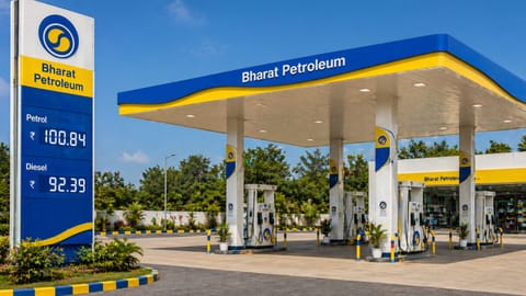 Representative image of a petrol bunk