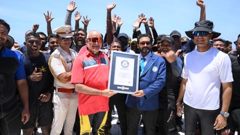 Andaman and Nicobar administration sets Guinness world record with largest underwater national flag unfurling
