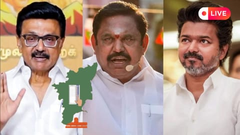 L-R: MK Stalin, Edappadi K Palaniswami, Vijay 